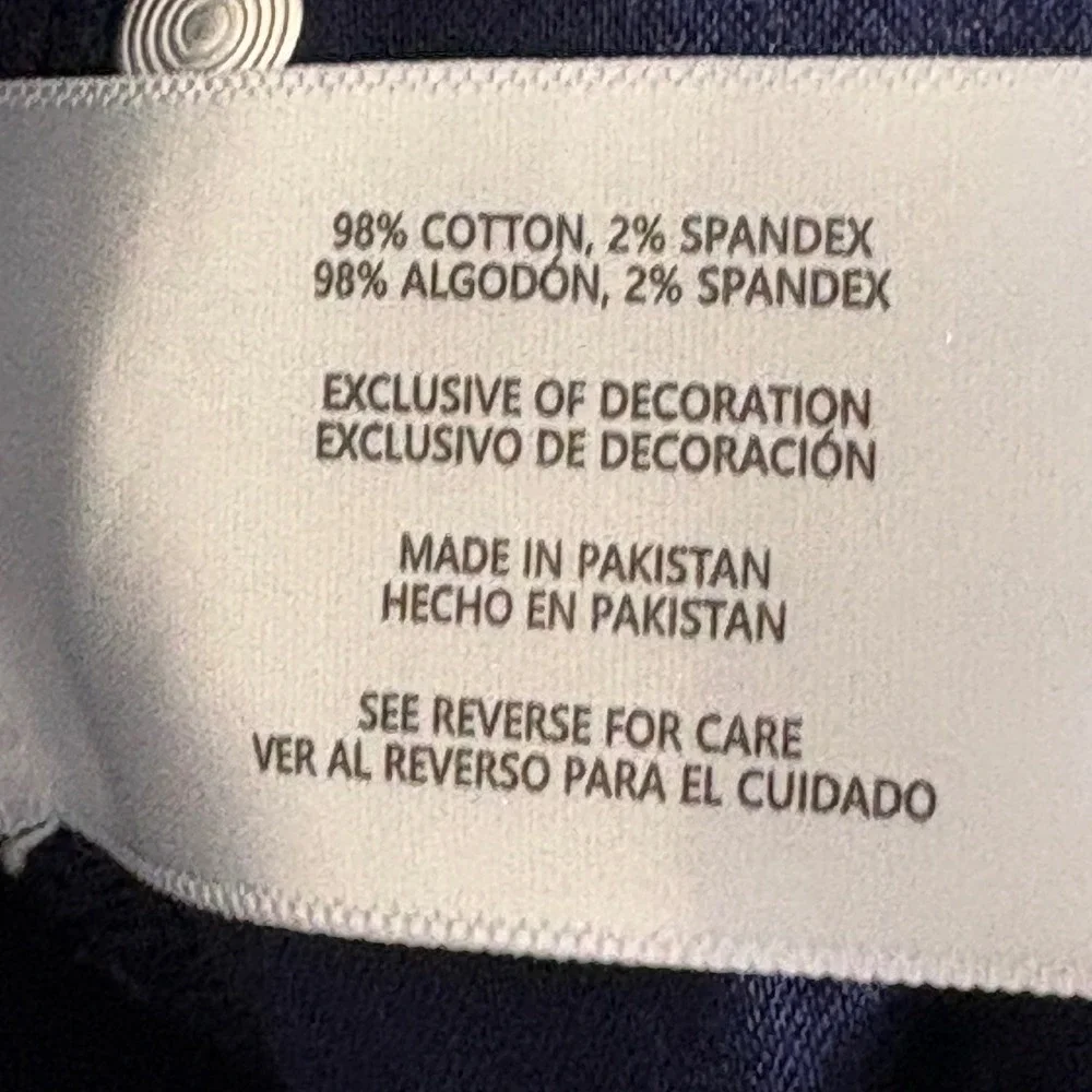Banana Republic Mens 38x34 Navy Blue Slim Fit Stretch Chino Pants AR382